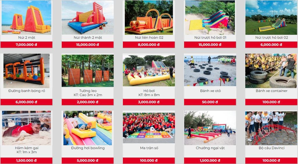 Cho Thuê Dụng Cụ Tổ Chức Teambuilding