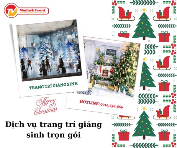 dịch vụ trang trí giáng sinh trọn gói