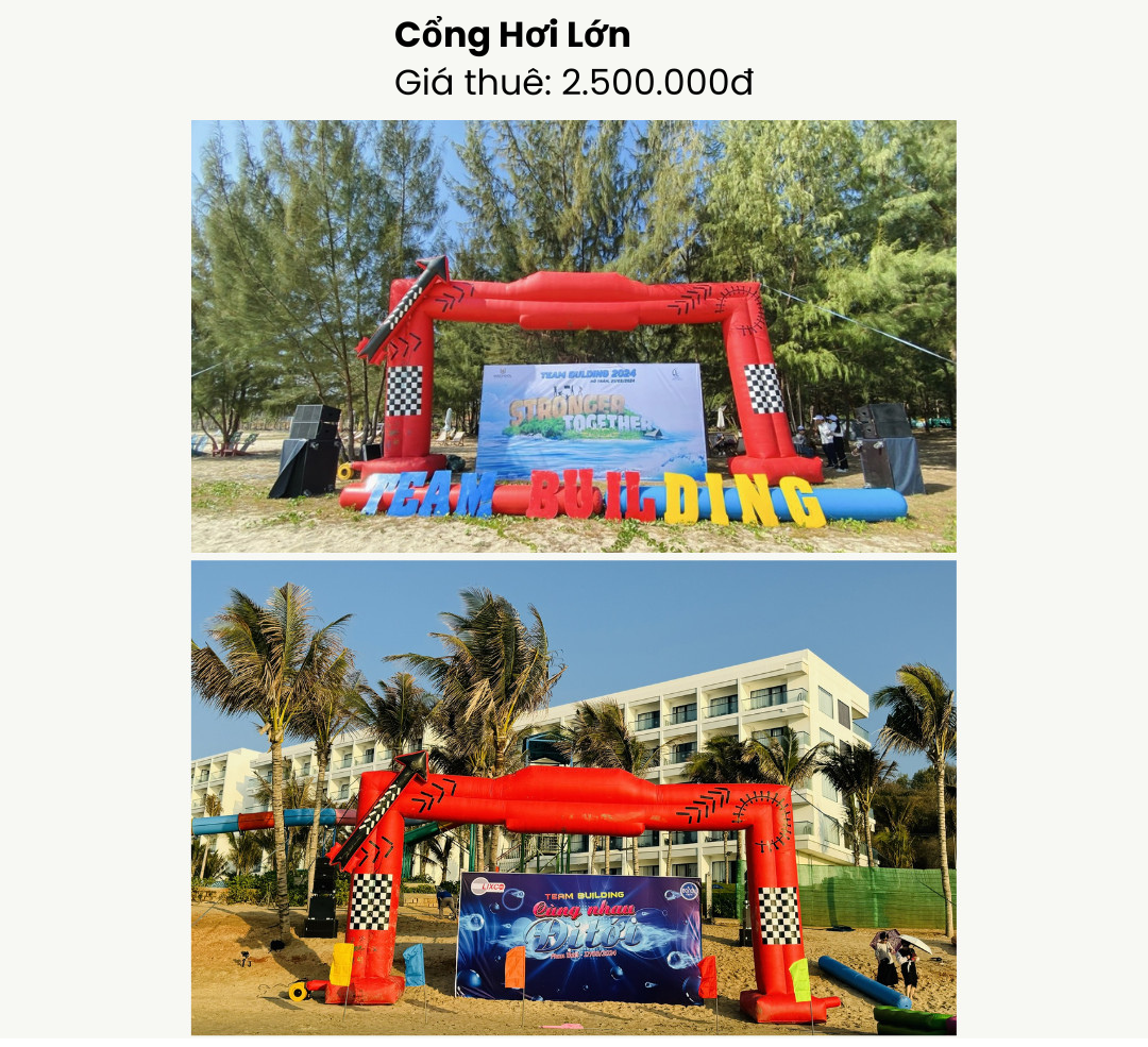 Dịch vụ cho thuê cổng hơi team building, cổng hơi sự kiện 8 18