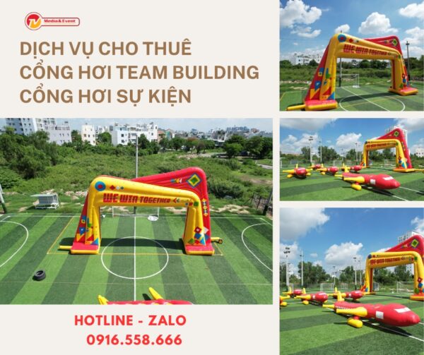 Dịch vụ cho thuê cổng hơi team building, cổng hơi sự kiện