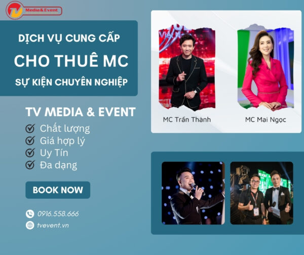Dịch vụ cung cấp MC, cho thuê MC sự kiện chuyên nghiệp