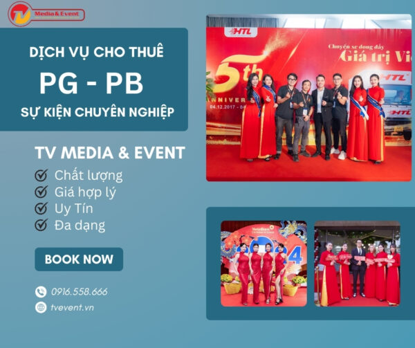 Dịch vụ cung cấp PG - PB, cho thuê PG - PB sự kiện chuyên nghiệp