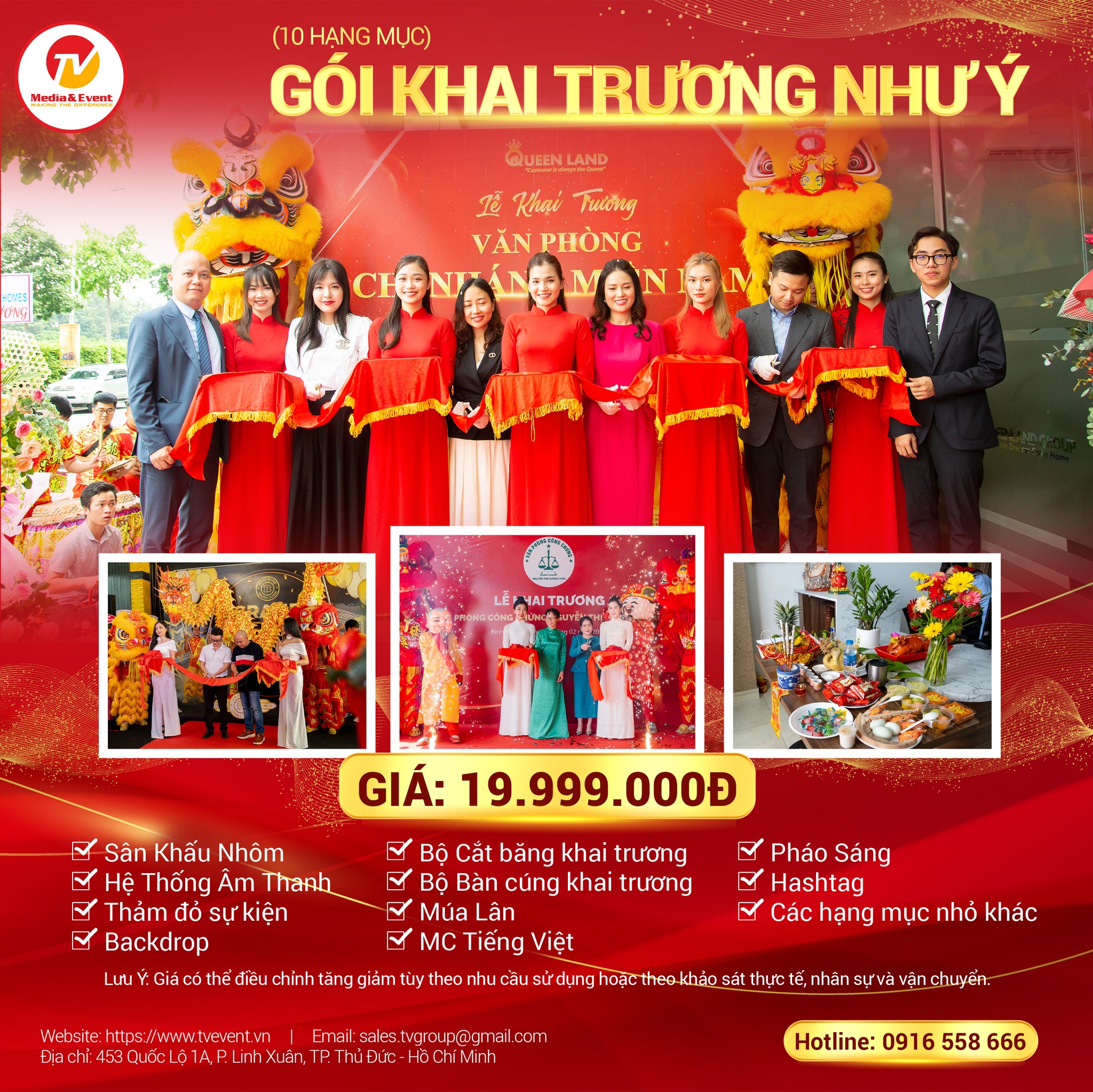 Báo giá tổ chức khai trương trọn gói mới nhất năm 2024 4 goi khai truong nhu y