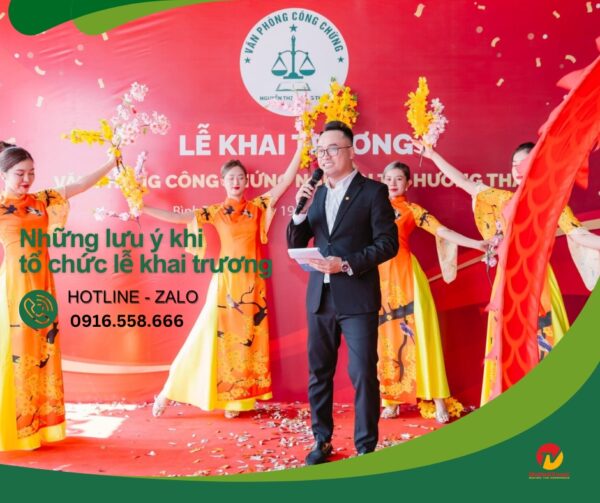 Những lưu ý thường gặp khi tổ chức sự kiện khai trương