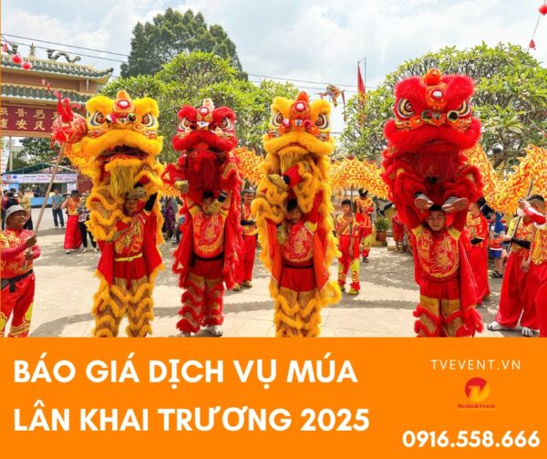 báo giá dịch vụ múa lân sư rồng khai trương