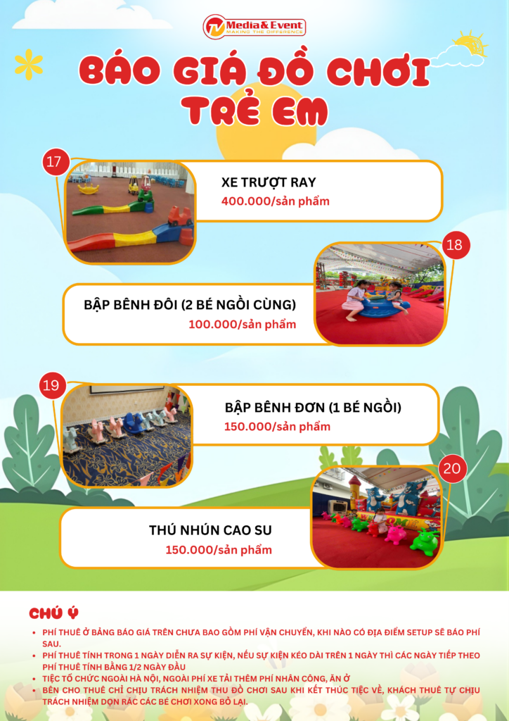 Bao gia do choi tre em 5