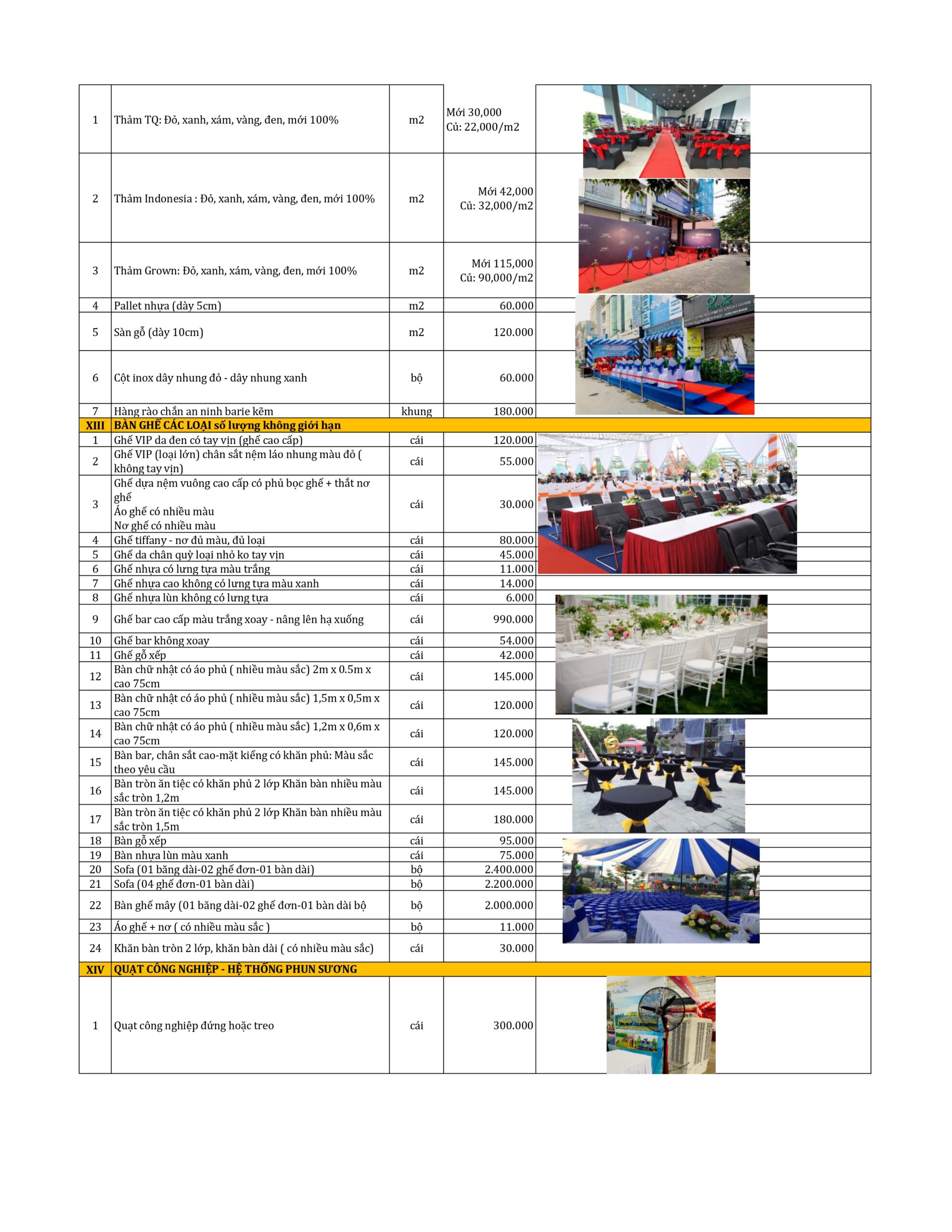 Báo giá thiết bị sự kiện khu vực TPHCM và các tỉnh lân cận 20 BANG GIA CHO THUE THIET BI TO CHUC SU KIEN page 0006 scaled